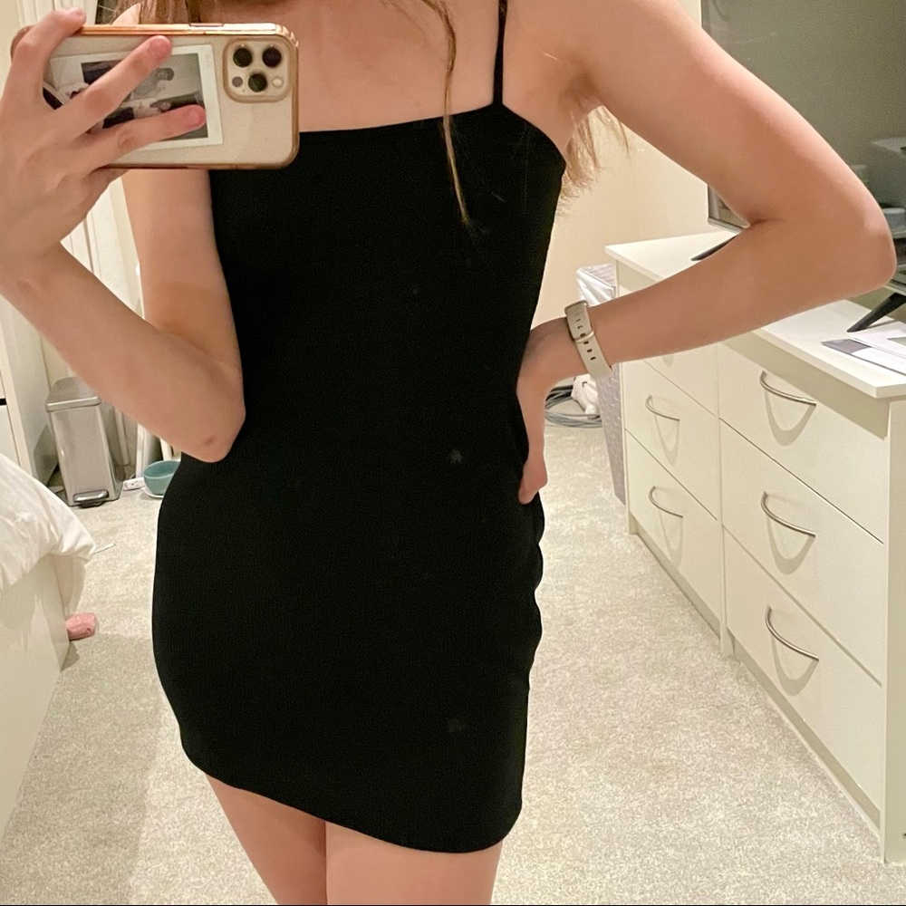 Nasty Gal Black Bodycon Mini Dress